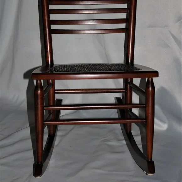 Vintage Wooden Rocking Chair - Picture 2 of 9